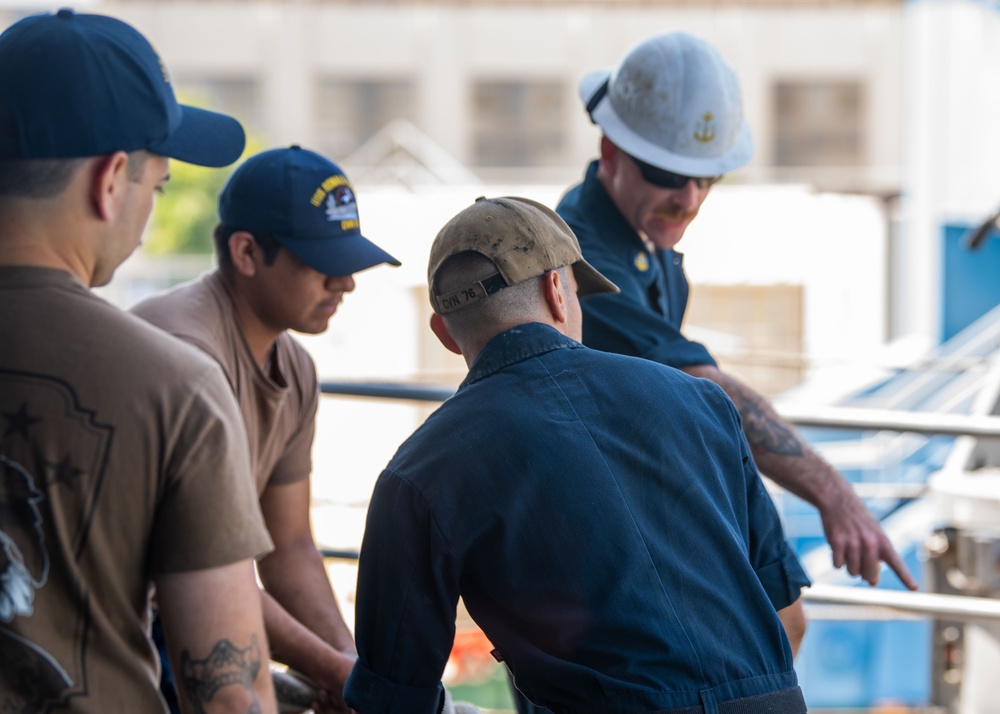 USS Ronald Reagan (CVN 76) departs Naval Station North Island