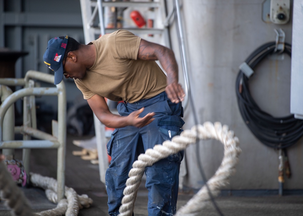 USS Ronald Reagan (CVN 76) departs Naval Station North Island