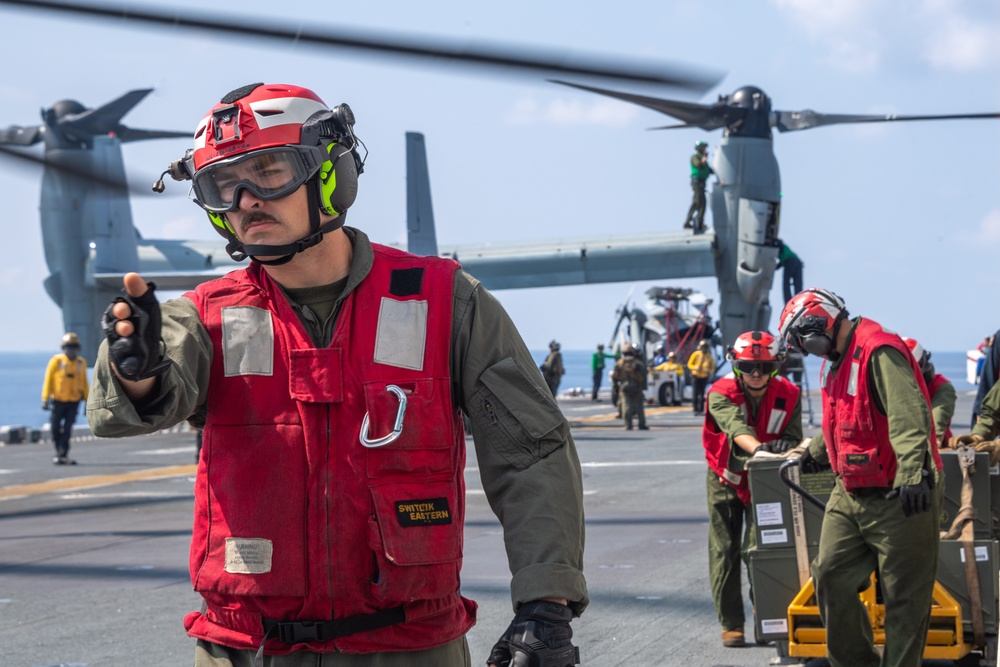 Flight Operations Aboard USS America (LHA 6)