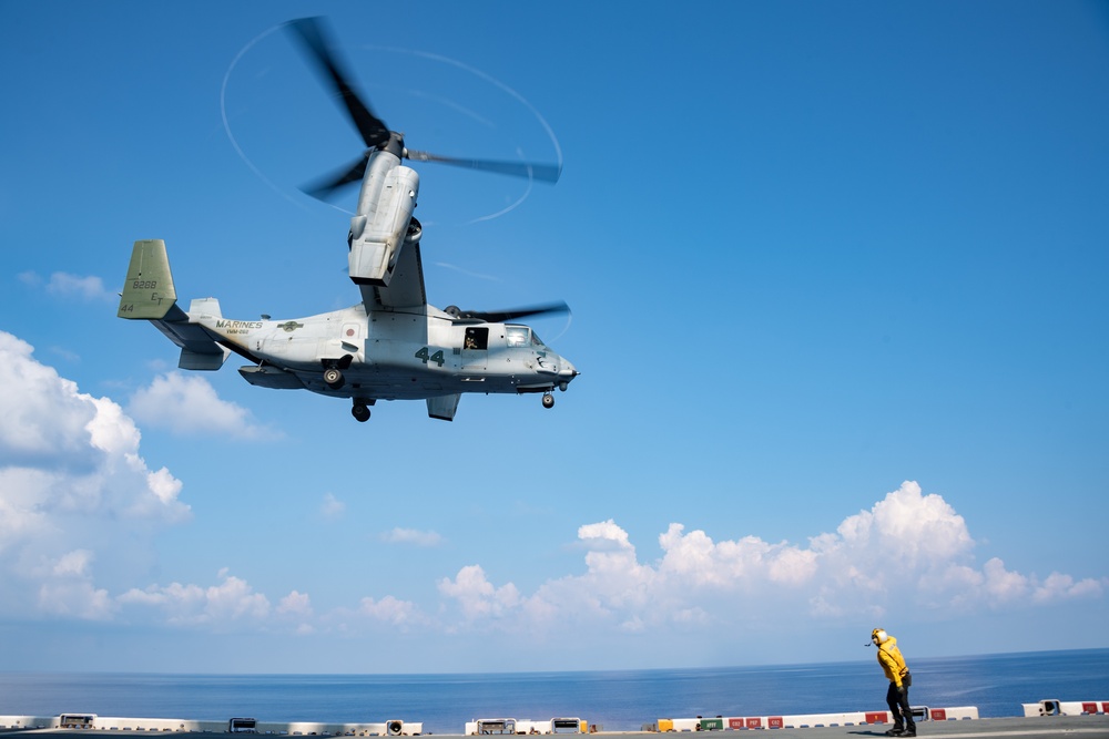 Flight Operations Aboard USS America (LHA 6)