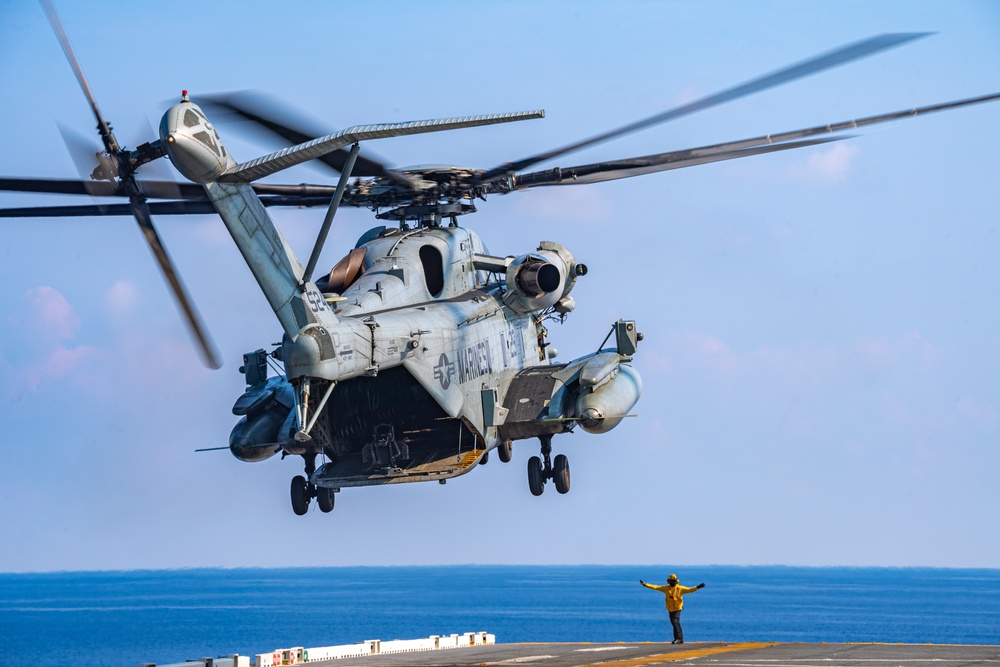 Flight Operations Aboard USS America (LHA 6)