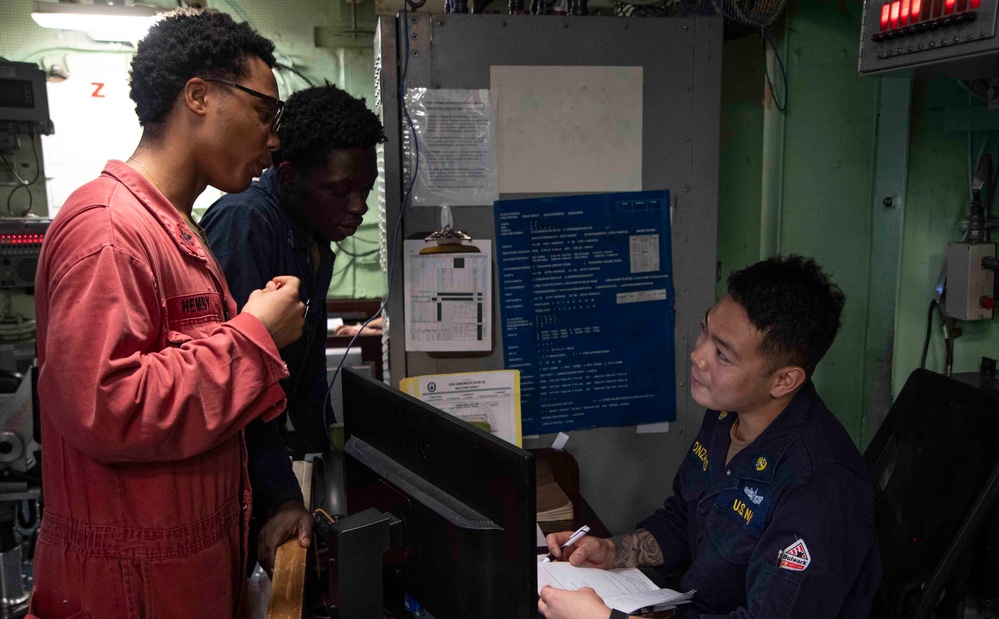 CCS Operations Aboard USS America (LHA 6)
