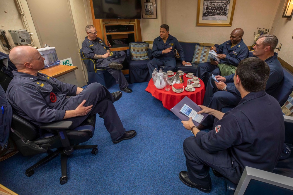 Rear Adm. Adan Cruz visits USS Spruance