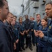 Rear Adm. Adan Cruz visits USS Spruance