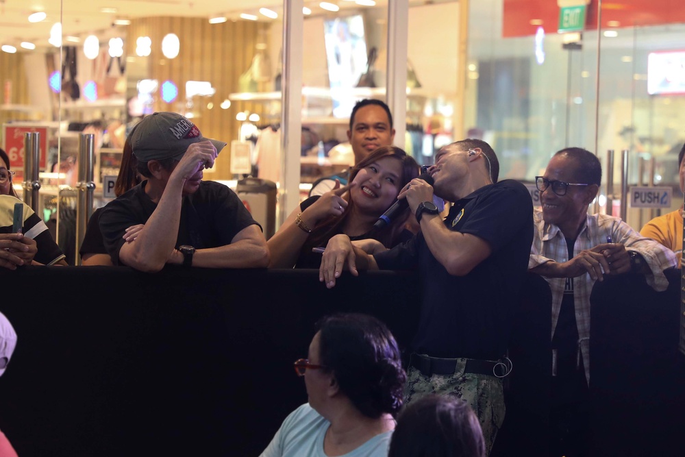PP24-2 Band Plays with Philippine Navy Seabees Band At Ayala Malls in Legazpi