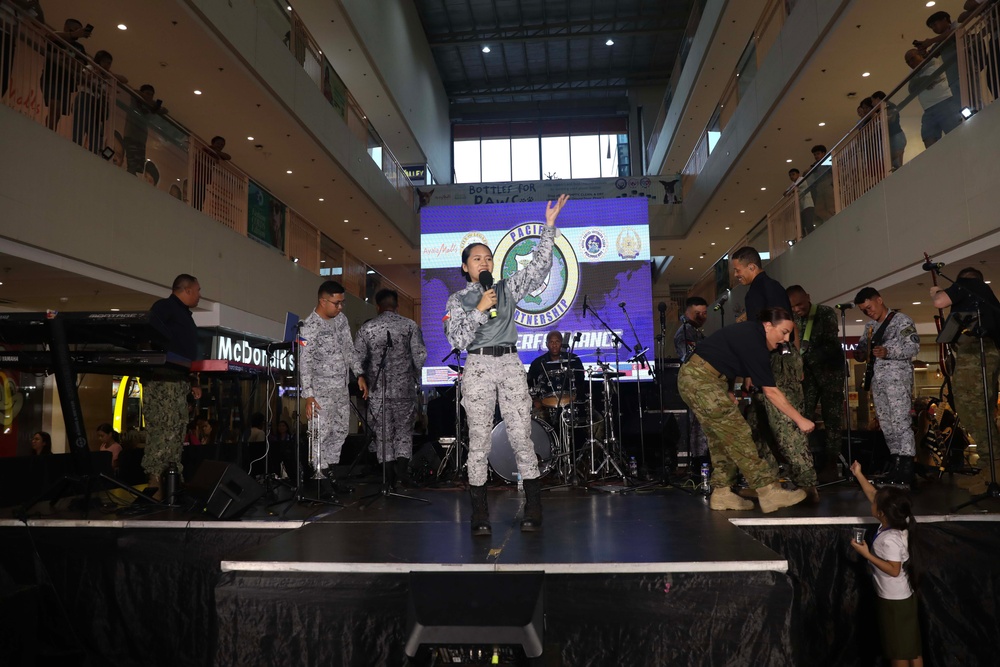 PP24-2 Band Plays with Philippine Navy Seabees Band At Ayala Malls in Legazpi