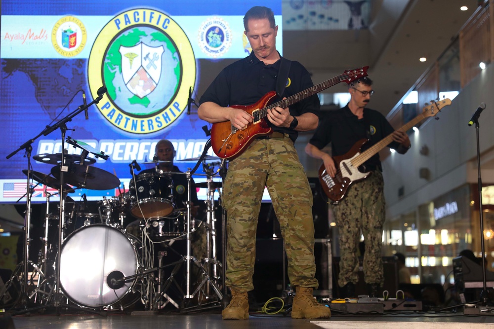 PP24-2 Band Plays with Philippine Navy Seabees Band At Ayala Malls in Legazpi