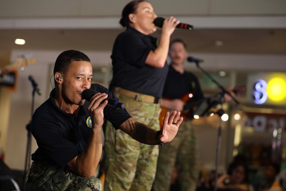 PP24-2 Band Plays with Philippine Navy Seabees Band At Ayala Malls in Legazpi