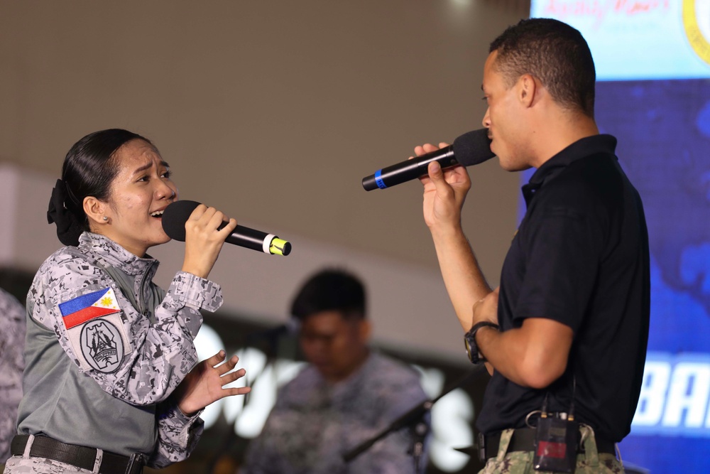 PP24-2 Band Plays with Philippine Navy Seabees Band At Ayala Malls in Legazpi