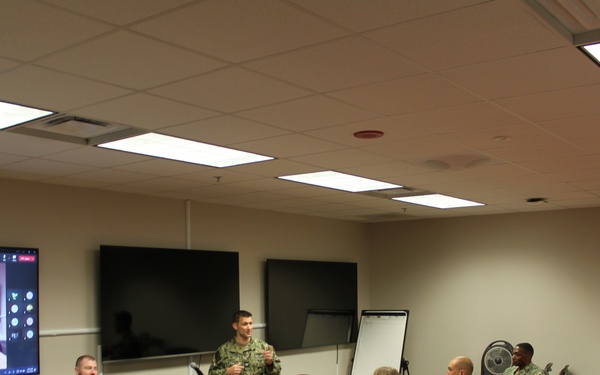 NMRLC Triad traveled to NMRLC Detachment Fort Detrick to celebrate the U.S. Navy Medical Service Corps' 77th birthday