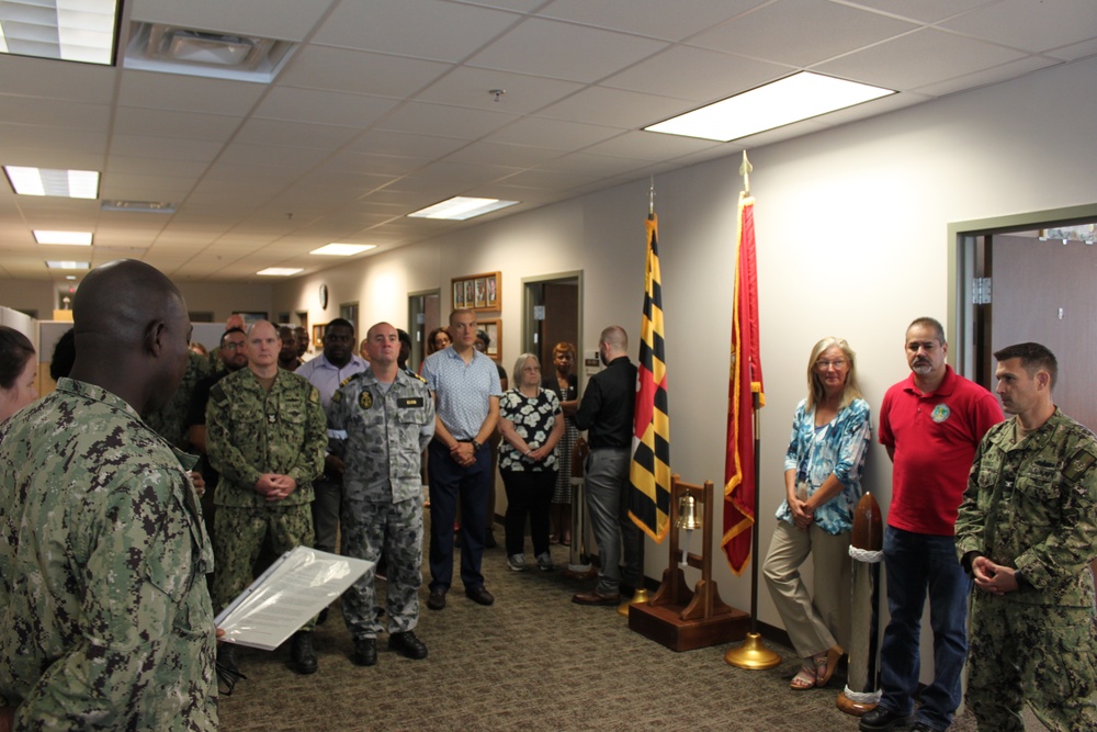 NMRLC Triad traveled to NMRLC Detachment Fort Detrick to celebrate the U.S. Navy Medical Service Corps' 77th birthday