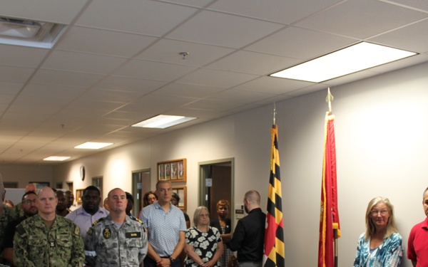 NMRLC Triad traveled to NMRLC Detachment Fort Detrick to celebrate the U.S. Navy Medical Service Corps' 77th birthday