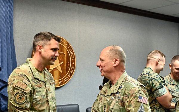 VCSO Guetlein meets JHU Schriever Space Scholars