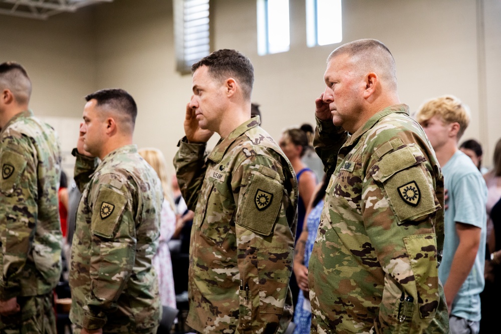 613 Engineer Facilities Detachment deployment ceremony