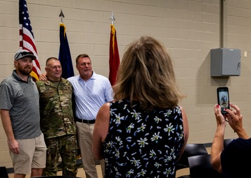 613 Engineer Facilities Detachment deployment ceremony