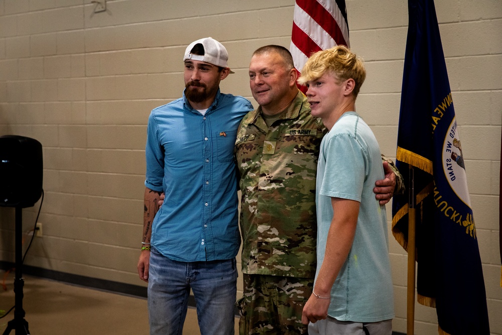 613 Engineer Facilities Detachment deployment ceremony