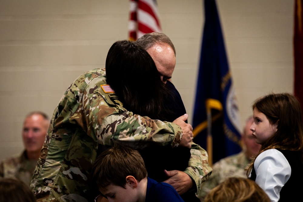 613 Engineer Facilities Detachment deployment ceremony