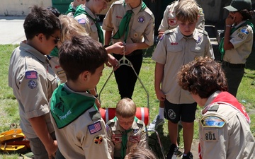 Boy Scouts of America Coronado Troop 801 participate in various survival exercises