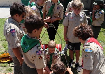 Boy Scout Troop Visits U.S. Navy SERE School