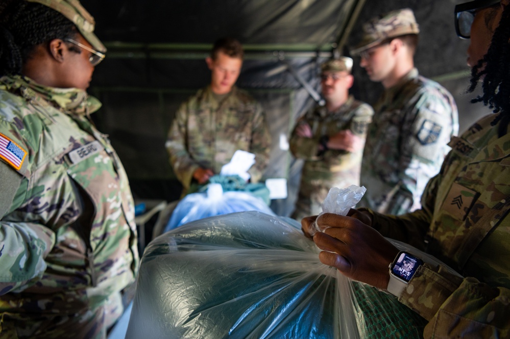 Michigan Army National Guard Laundry and Shower Specialists Sustain Troop Morale During Exercise NS24-2