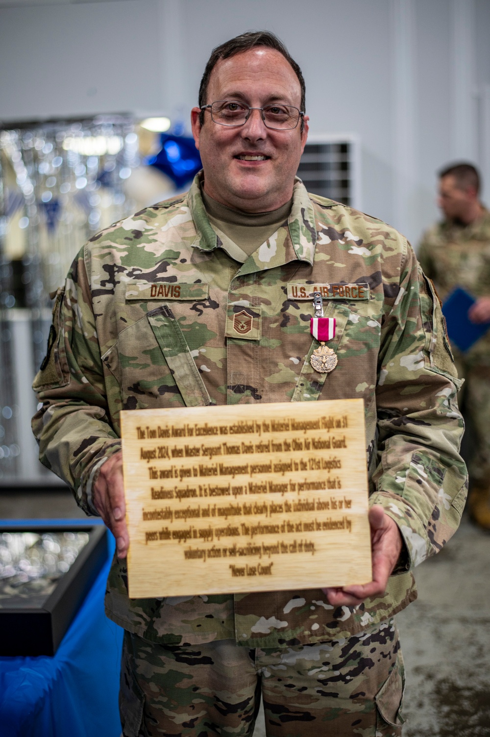 Master Sgt. Davis retirement