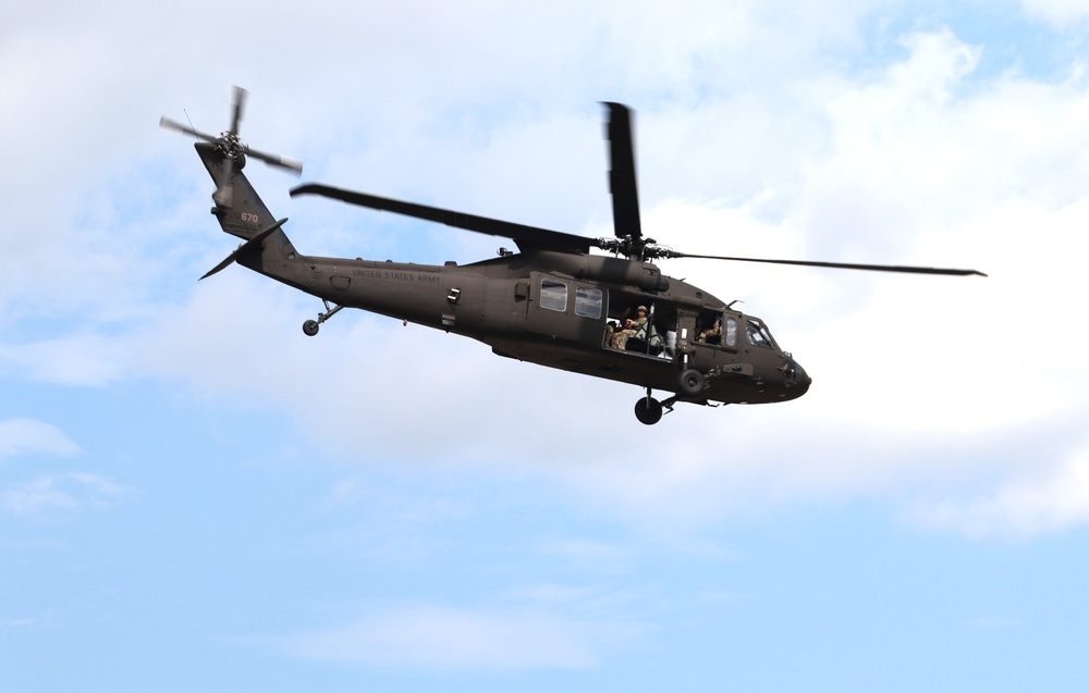 July 2024 UH-60 Black Hawk training operations at Fort McCoy