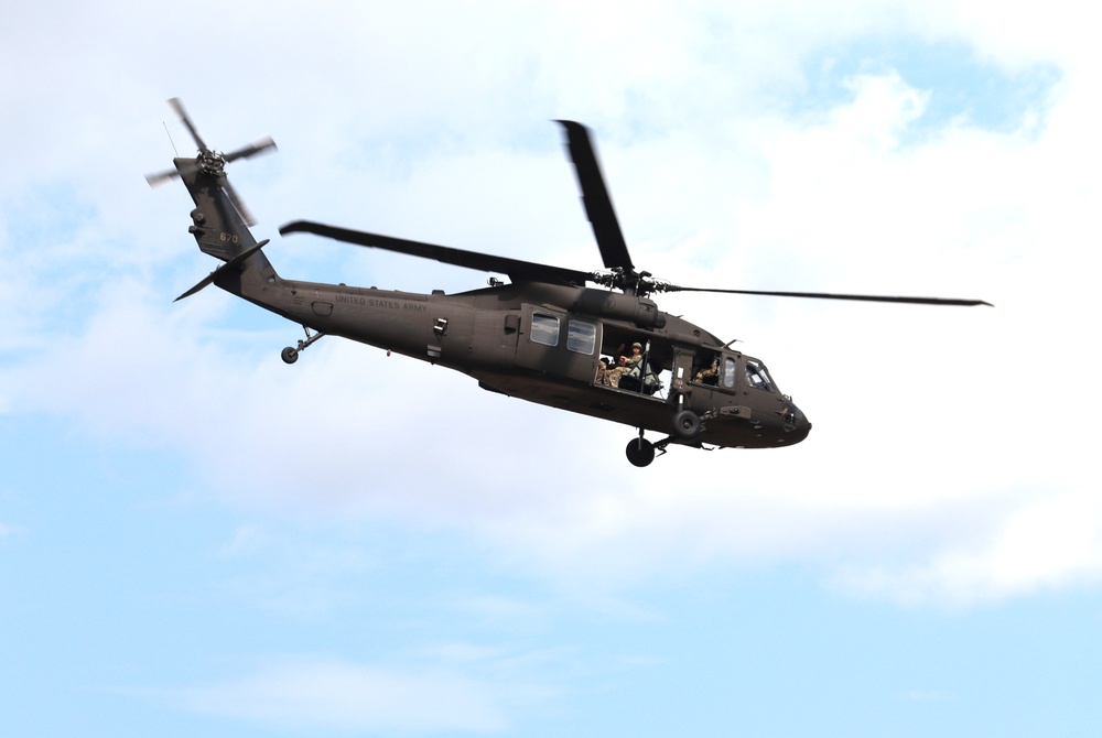 July 2024 UH-60 Black Hawk training operations at Fort McCoy