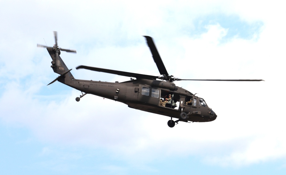 July 2024 UH-60 Black Hawk training operations at Fort McCoy