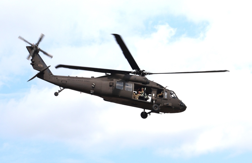 July 2024 UH-60 Black Hawk training operations at Fort McCoy