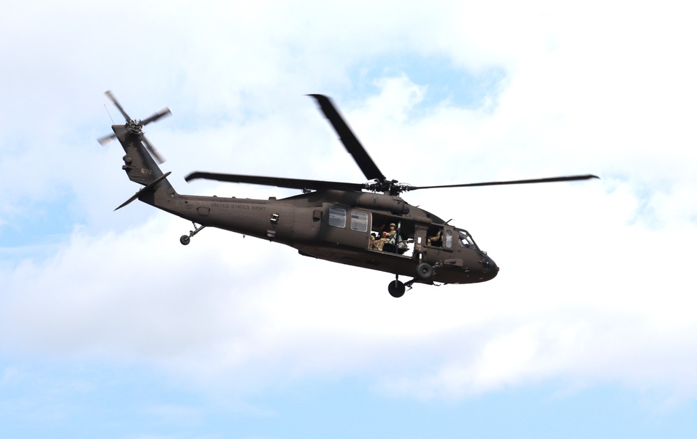 July 2024 UH-60 Black Hawk training operations at Fort McCoy