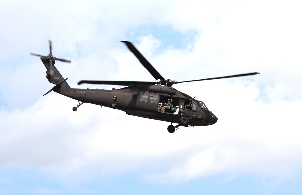 July 2024 UH-60 Black Hawk training operations at Fort McCoy