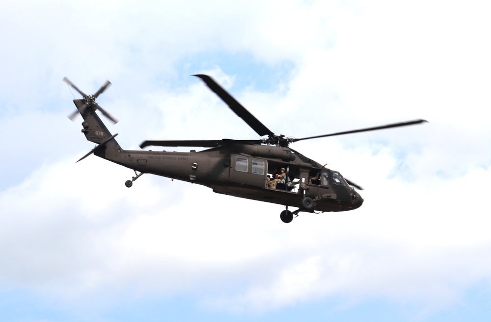 July 2024 UH-60 Black Hawk training operations at Fort McCoy