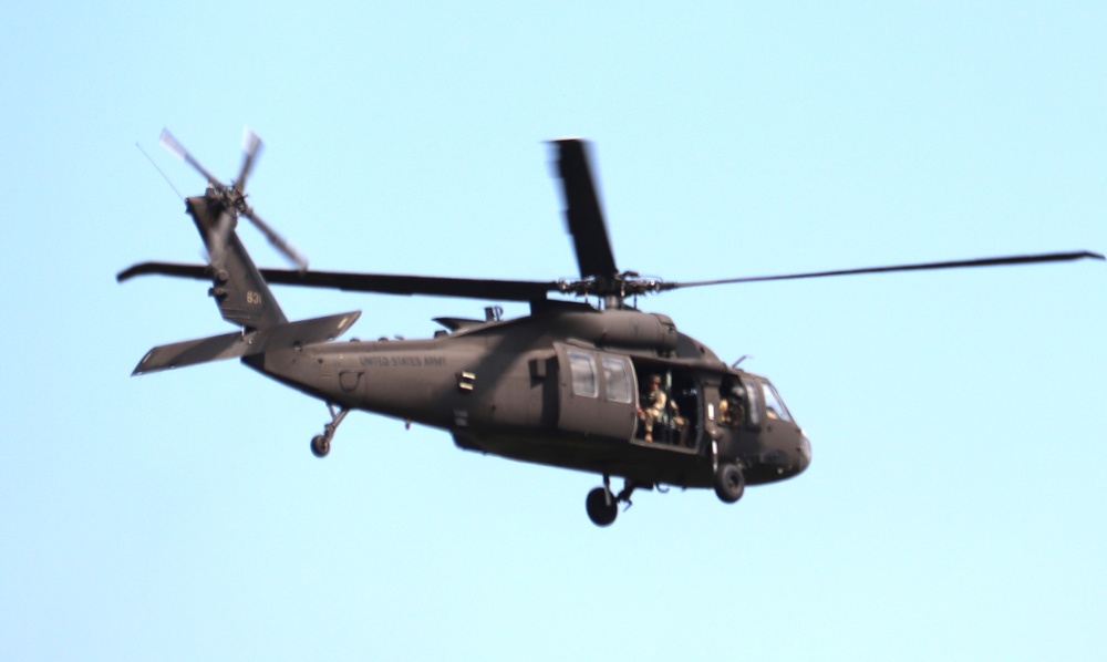 July 2024 UH-60 Black Hawk training operations at Fort McCoy