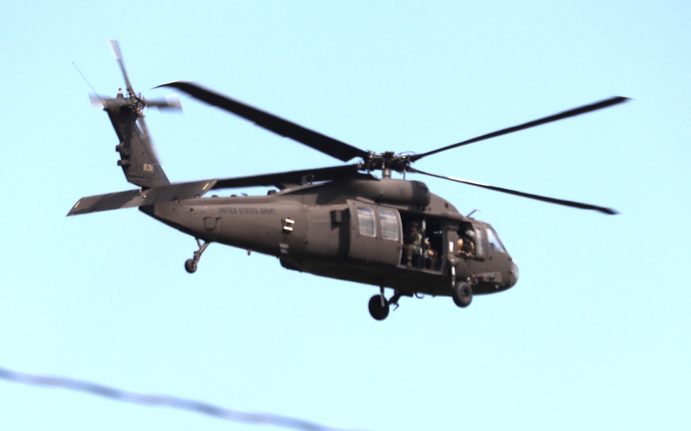 July 2024 UH-60 Black Hawk training operations at Fort McCoy