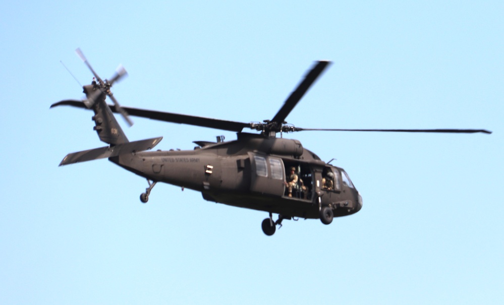 July 2024 UH-60 Black Hawk training operations at Fort McCoy