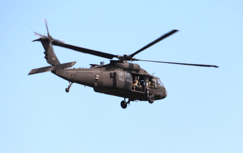 July 2024 UH-60 Black Hawk training operations at Fort McCoy