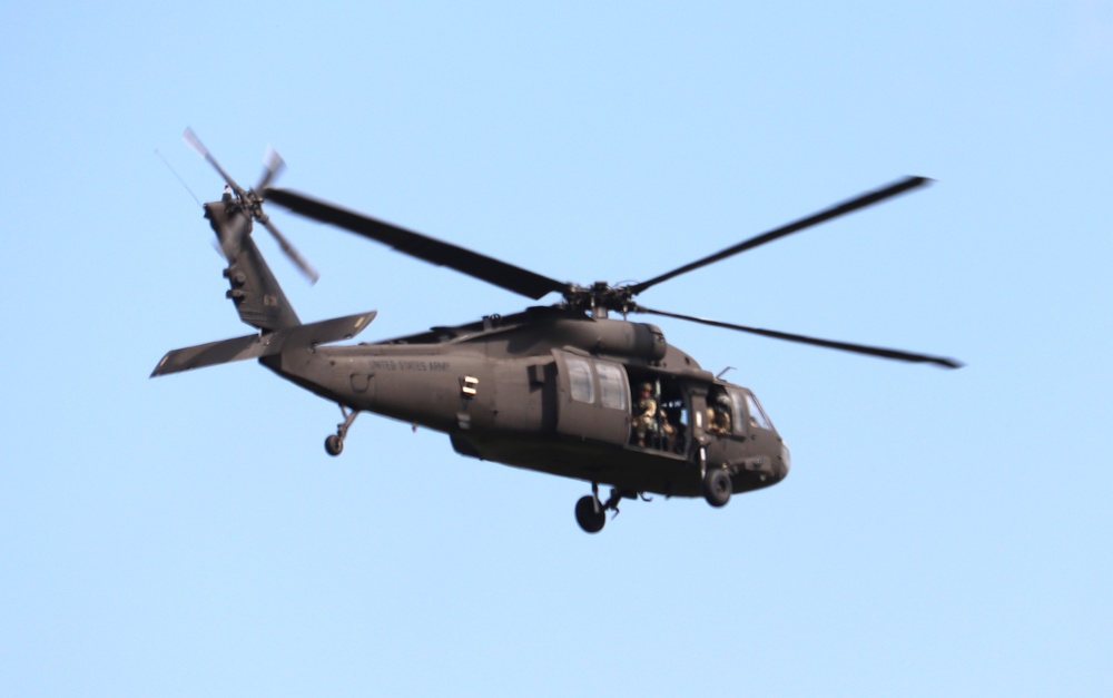 July 2024 UH-60 Black Hawk training operations at Fort McCoy