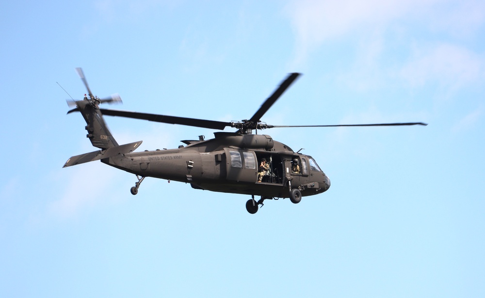 July 2024 UH-60 Black Hawk training operations at Fort McCoy