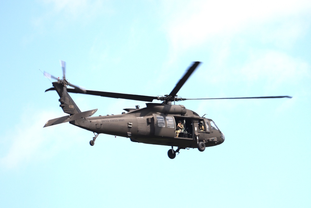 July 2024 UH-60 Black Hawk training operations at Fort McCoy