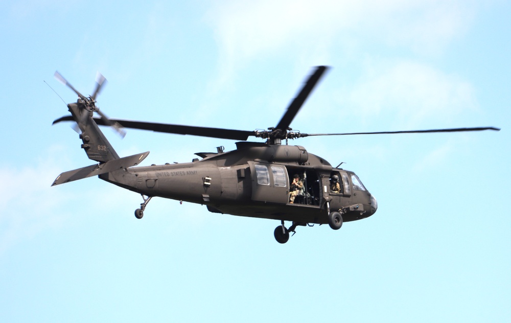 July 2024 UH-60 Black Hawk training operations at Fort McCoy