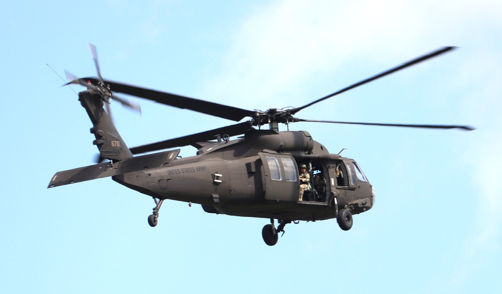 July 2024 UH-60 Black Hawk training operations at Fort McCoy