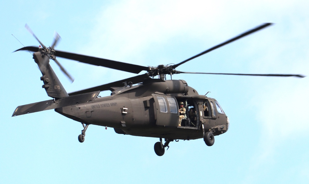 July 2024 UH-60 Black Hawk training operations at Fort McCoy