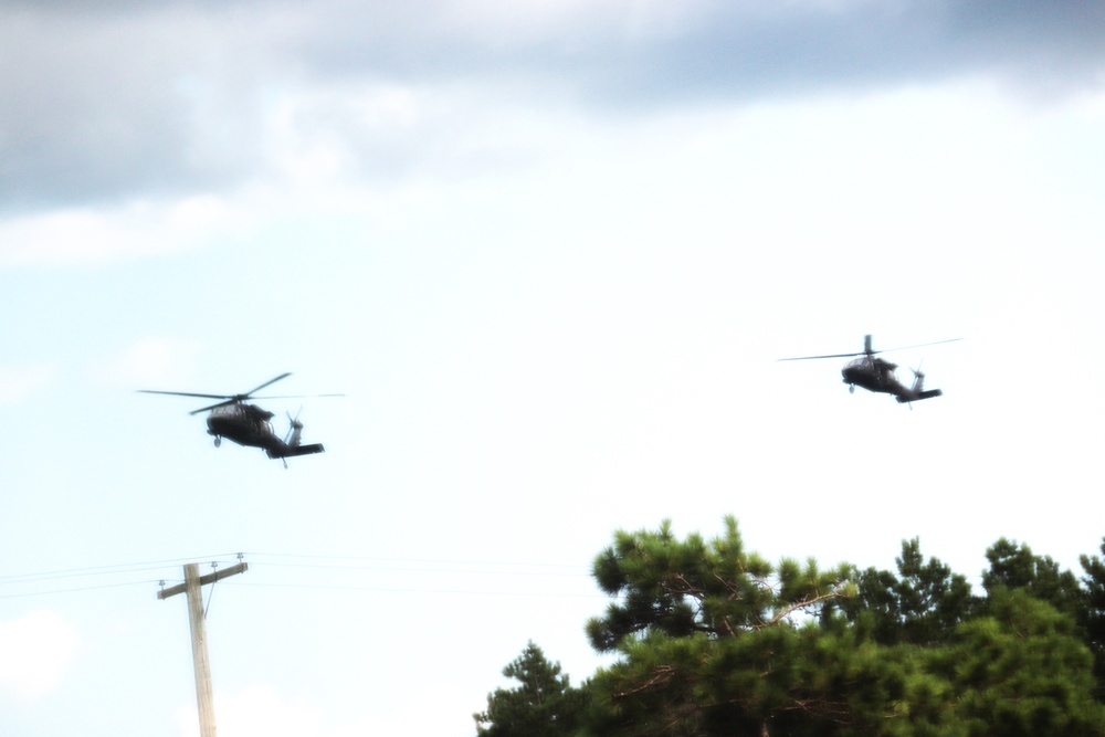 July 2024 UH-60 Black Hawk training operations at Fort McCoy