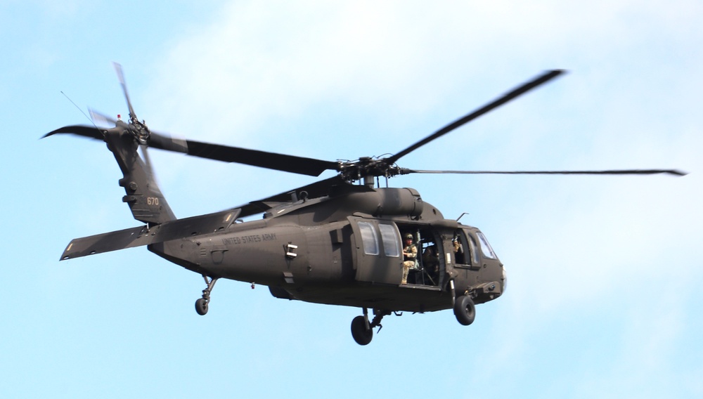 July 2024 UH-60 Black Hawk training operations at Fort McCoy