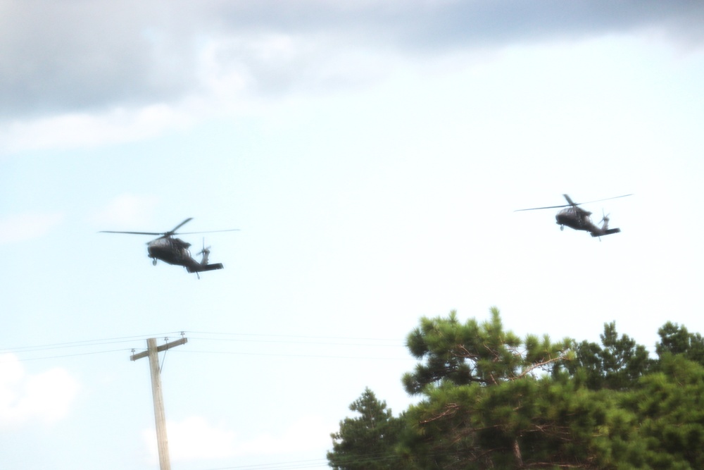 July 2024 UH-60 Black Hawk training operations at Fort McCoy