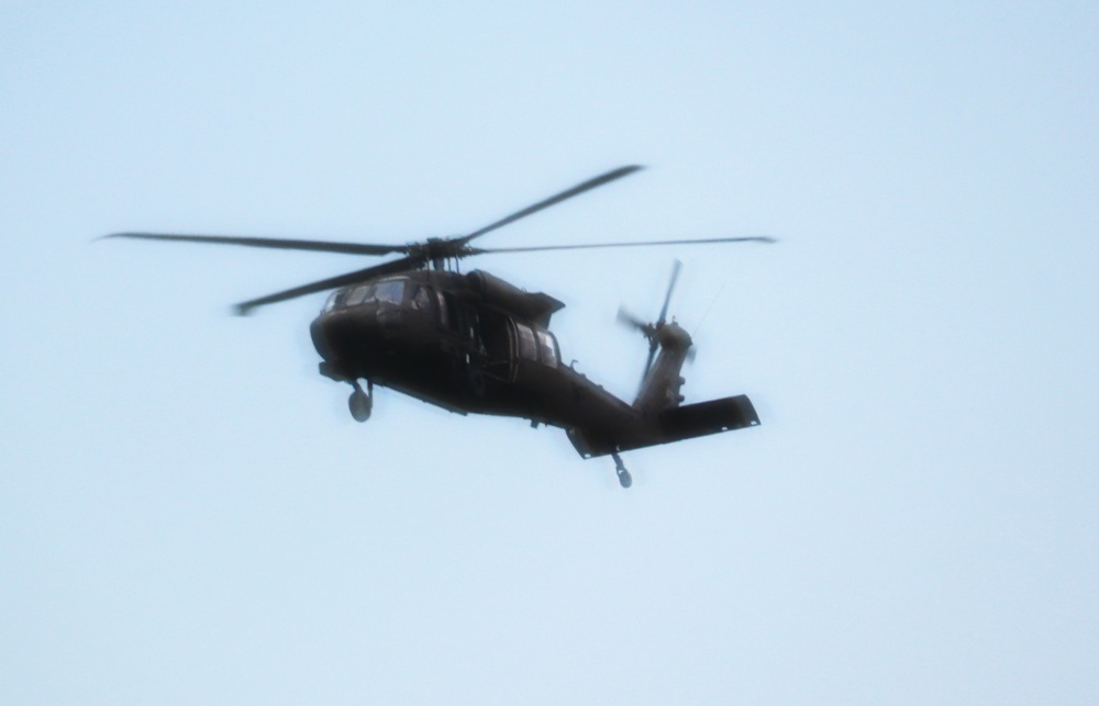 July 2024 UH-60 Black Hawk training operations at Fort McCoy