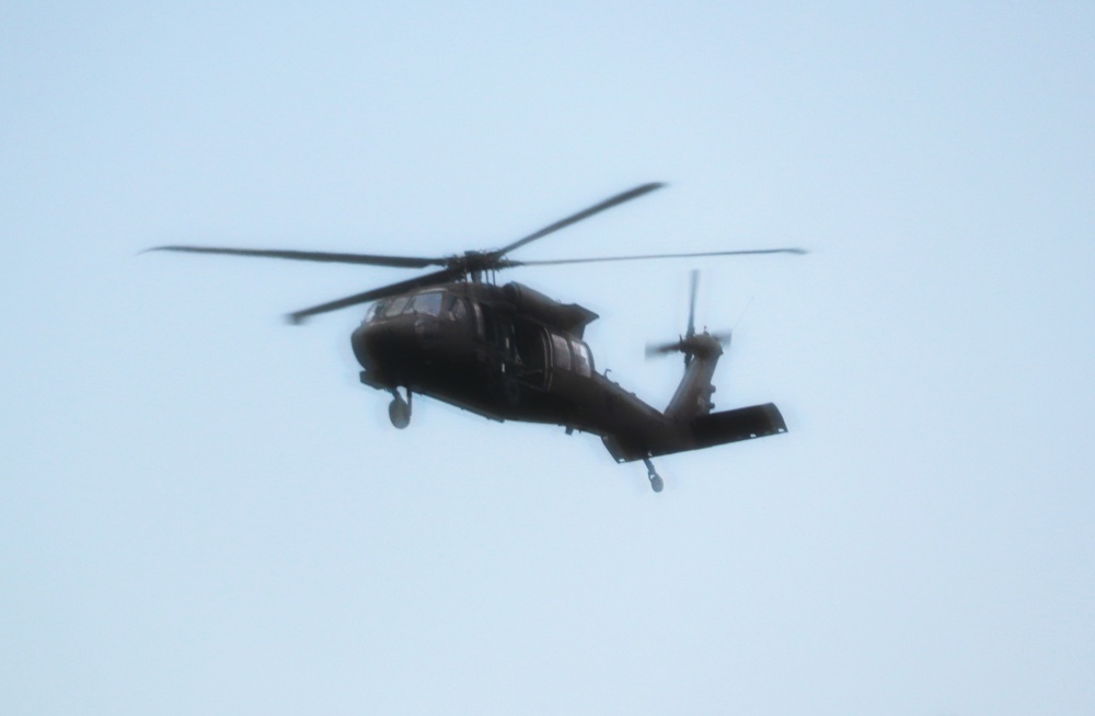 July 2024 UH-60 Black Hawk training operations at Fort McCoy