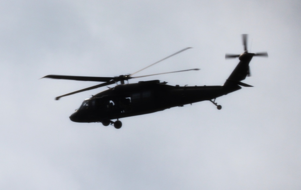 July 2024 UH-60 Black Hawk training operations at Fort McCoy