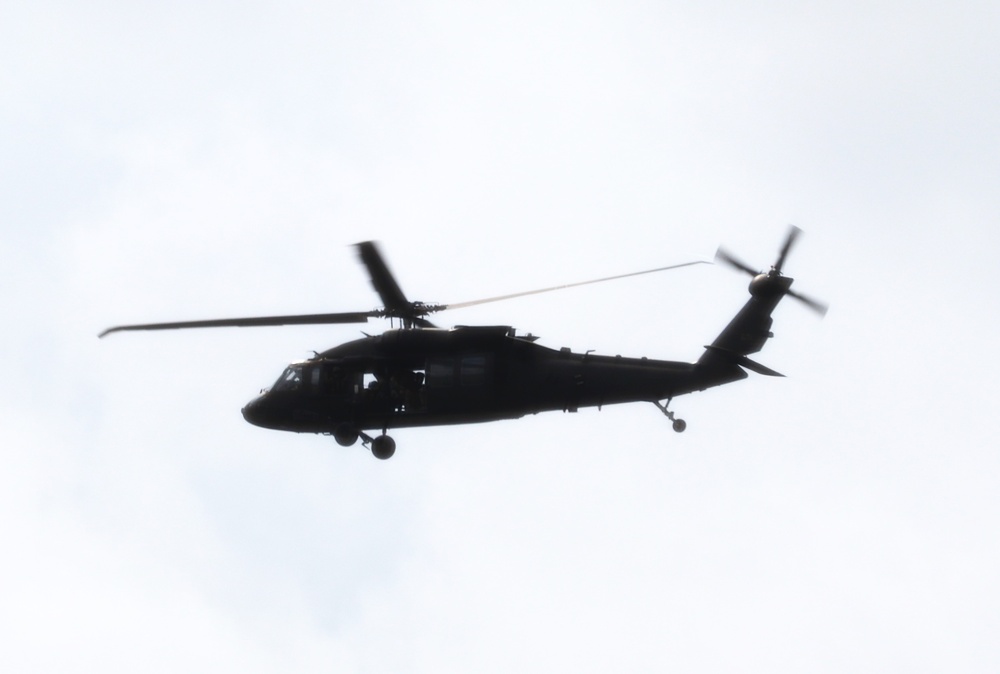 July 2024 UH-60 Black Hawk training operations at Fort McCoy