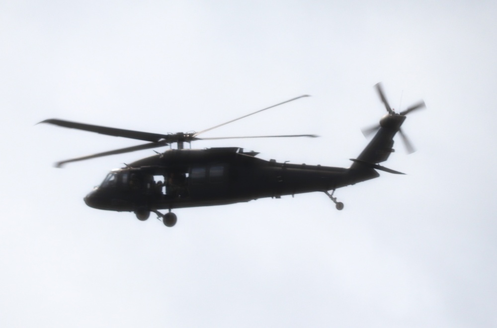 July 2024 UH-60 Black Hawk training operations at Fort McCoy